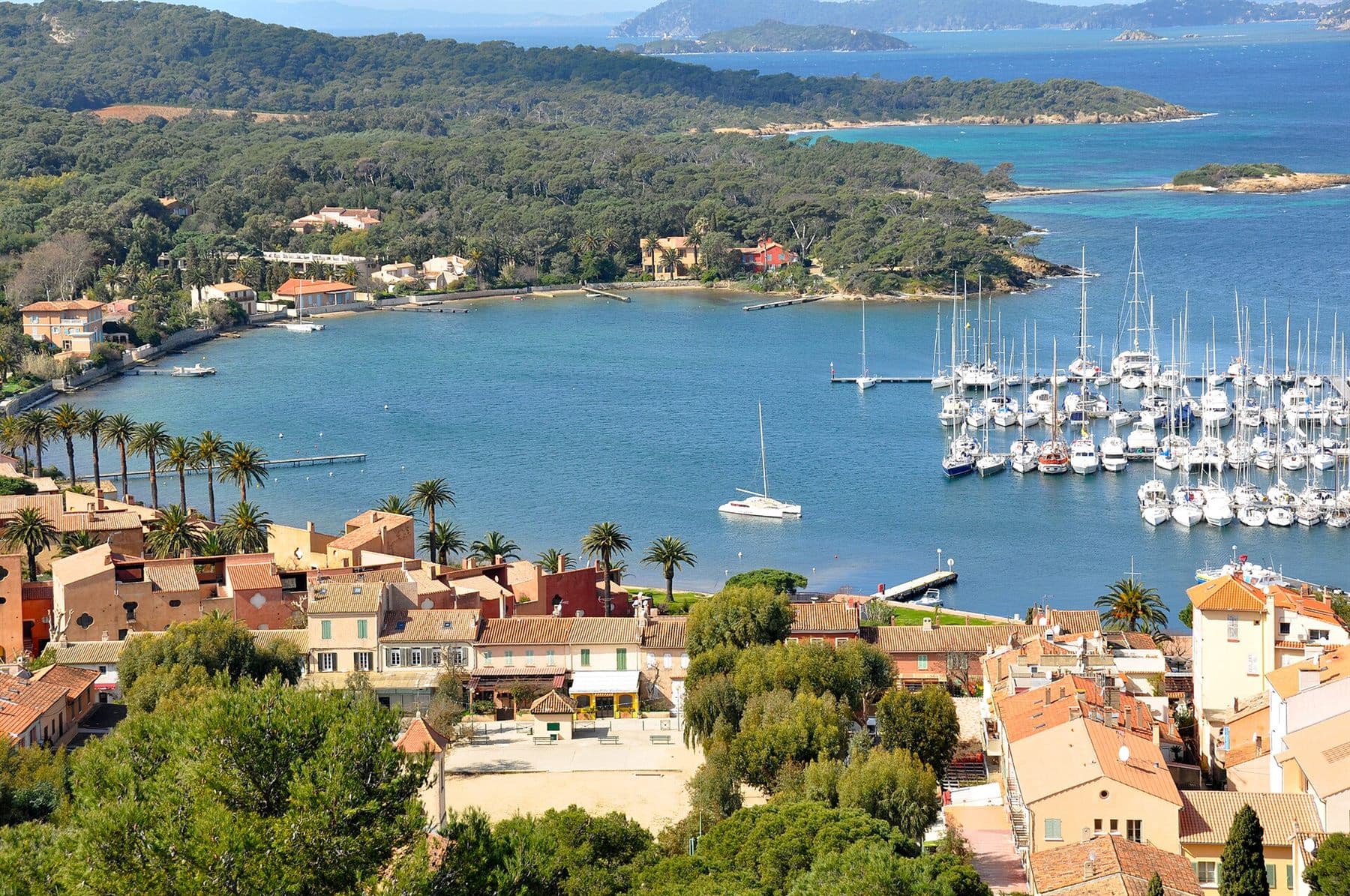 Hafen von Porquerolles an der Côte d’Azur