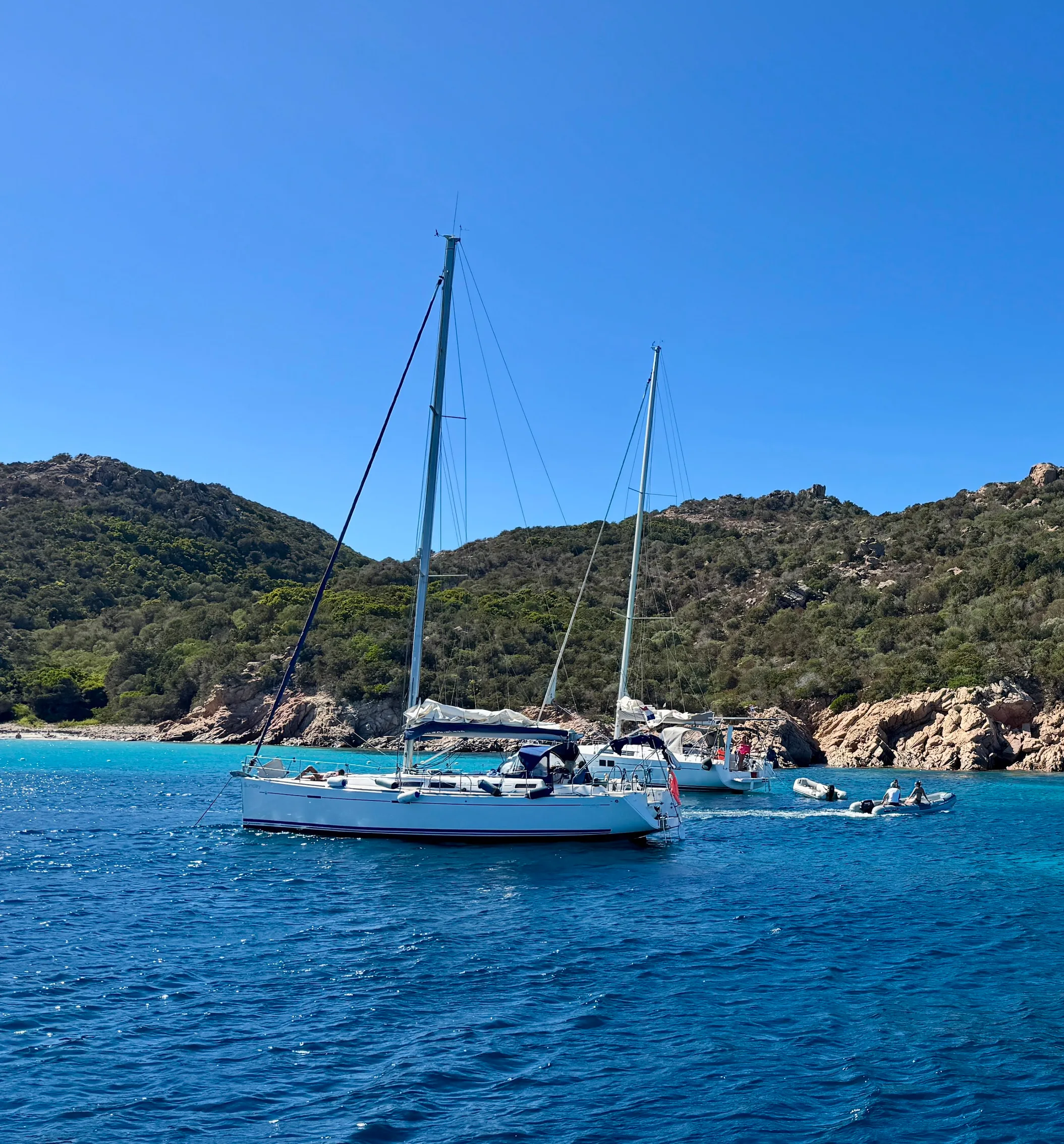 Crew an Bord einer Segelyacht