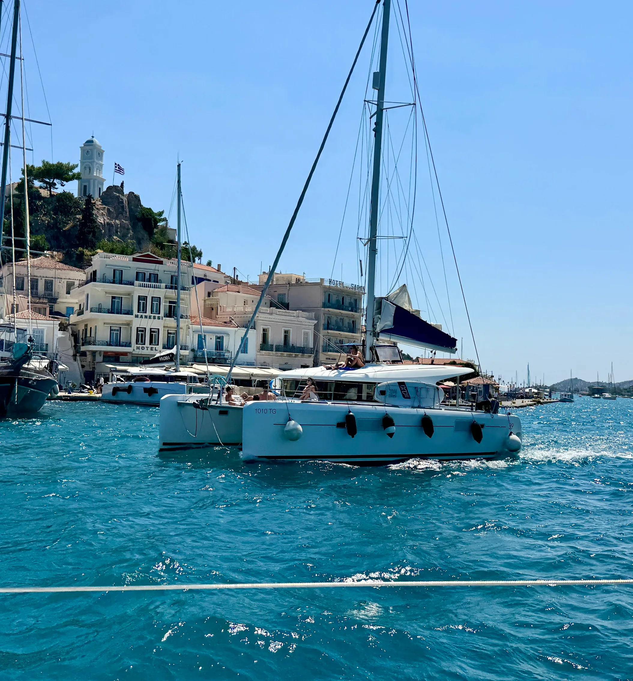 Crew an Bord einer Segelyacht