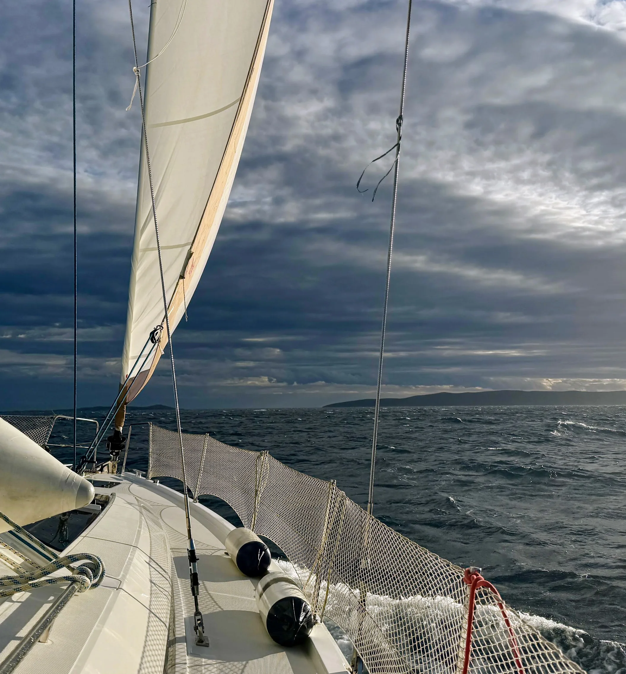 Crew an Bord einer Segelyacht